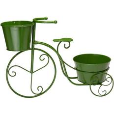 Pots, Plants & Cultivation GlitzHome 21.5 in. L Metal Green Plant Stand