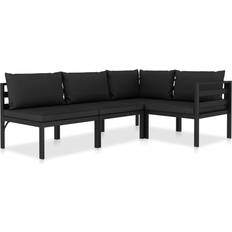 Aluminium Loungesæt vidaXL 49231 Loungesæt, borde inkl. 4 sofaer