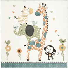 Safavieh Carousel Kids Animals Area Rug 63x63"