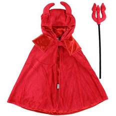 Duivels en Demonen Feestjurken Den Goda Fen Devil Cape w. Wand