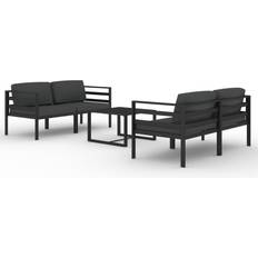 Aluminium Loungesæt vidaXL 3107808 Loungesæt, 1 borde inkl. 4 sofaer