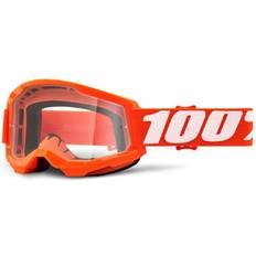 100% Gafas 100% Strata II Motocross Goggles White/Orange