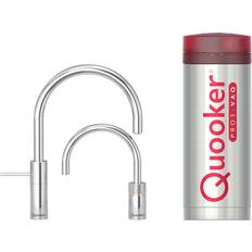 Quooker Blandebatterier til kjøkken Quooker Nordic Round Twintaps Inkl PRO3-B (Q210560102+Q210450102+Q111290202) Krom