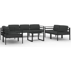 vidaXL 3107797 Conjunto de Sala de Exterior, 1 Mesa incl. 7 Sofás