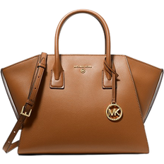 Michael Kors Avril Small Leather Top Zip Satchel - Luggage