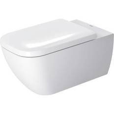 Rimless Duravit Happy D.2 væghængt toilet med HygieneGlaze rimless forlænget i hvid