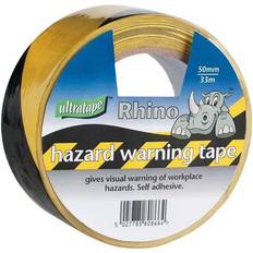 Yellow Desk Tape & Tape Dispensers Ultratape 50mm 33mm Black Tape