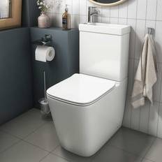 Affine Provence 2-in-1 Rimless Close Coupled Toilet With Sink On Top Tap & Waste Incl