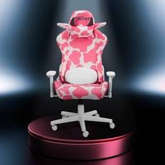 Pink Gaming Chairs Techni Sport TS85 Pink COW Series Gaming Chair