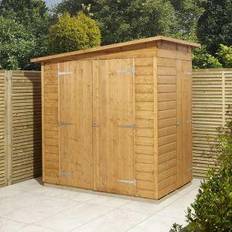 GoodHome Clapperton 6X4Ft Dip Treated Shiplap Shed With (Building Area )