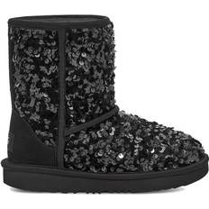 Children's Shoes UGG Kid's Classic Short Chunky Sequin - Black