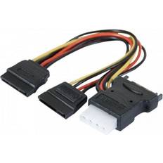EXC SATA to 2 Molex power 0.3m 0.3m
