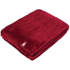 Heat Holders Cranberry Extra Soft Warm 1.7 TOG Luxury Thermal Fleece Blanket Blankets Red