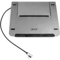 Notebook Stand with a 5 in 1 Docking Station integrated