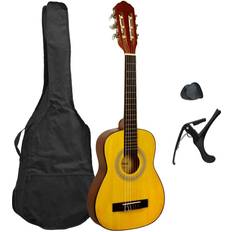 Economico Chitarre acustiche 3rd Avenue Pacchetto beginner con chitarra acustica spagnola classica junior di dimensioni 1/4 XF con corde in nylon, custodia da trasporto, capotasto e plettri Naturale