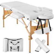 tectake Massagebriks med 2 zoner 7.5cm Polstring - Hvid