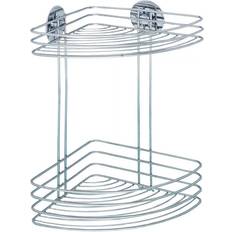 Wenko Rinconera Doble Turbo Loc Cromo 26.5 x 20 x 33 cm