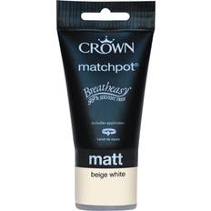 Crown White Paint Crown & Matt Emulsion Wall Paint, Ceiling Paint Beige, White