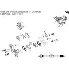 Fahrradteile Sram Disc CAL Hardware Kit With Body Bolt Bolt Bleed Screw Pad