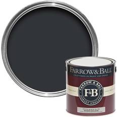 Farrow & Ball Modern Emulsion Pitch Pittura per Pareti, Pittura per Soffitti Nero 2.5L