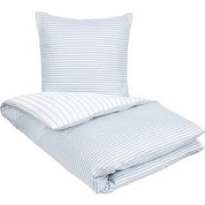 Borg Design Påslakanset satin Påslakan Blå, Vit (210x150cm)