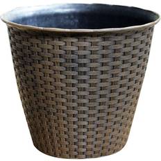 Kingfisher Large Rattan Effect Plant Pot