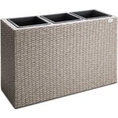 Deuba Poly Rattan Plant Flower Pot 83x30.5x60cm