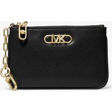 Michael Kors Parker Small Leather Zip Card Case - Black