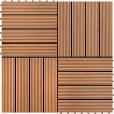 vidaXL Baldosas de Porche WPC 30x30 cm 2 m² Marrón