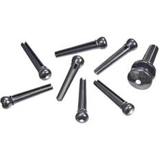 D'Addario Abs Bridge/End Pin Set Black And Ivory
