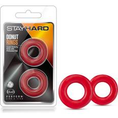 Cockring donut Sexleksaker Blush Stay Hard Donut Rings Red in stock