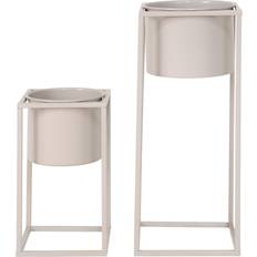 Ruukut, Kasvit ja Viljely House Nordic Kukkaruukku 2 pcs Lena Beige Grey