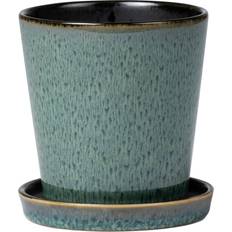 Bitz Coprivaso In Gres Ø 10 Cm Avec Soucoupe Noir