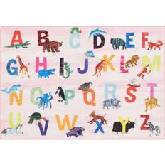 Best Rugs Eric Carle Alphabet Area Rug 4.1x6.6"