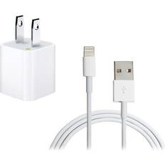 Batteries & Chargers 4XEM 4XAPPLKIT3 White iPhone/iPod Charging Kit 3FT