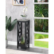 Tall outdoor plant stand Convenience Concepts Oxford 2 Tier Tall Plant Stand, Black