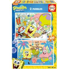 Spil bob Educa Sponge Bob 2x100 Pieces