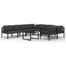 Aluminium Lounge-Sets vidaXL 3107821 Lounge-Set, 1 Tisch einschl. 8 Sofas