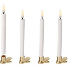 Alimenté par batterie Guirlandes Lumineuses de Sapin de Noël Uyuni Chandelier Mini White Guirlande Lumineuse de Sapin de Noël 4 Lampes 4pcs