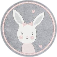 Carousel Kid's Bunny Area Rug Round