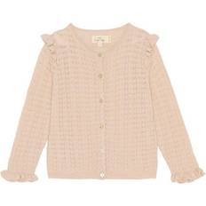 18-24M Kofter Konges Sløjd Valkan Frill Cardigan - Almond Milk