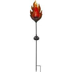 IP44 Ground Lighting Star Trading Melilla Flame Ground Lighting 82cm