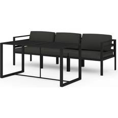 Aluminium Loungesæt vidaXL 3115917 Loungesæt, 1 borde inkl. 3 sofaer