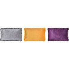 Dkd Home Decor Modern Fringe Komplett dekorationskudde Gul, Lila, Grå (50x30cm)