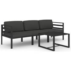 Aluminium Loungesæt vidaXL 3107776 Loungesæt, 1 borde inkl. 3 sofaer