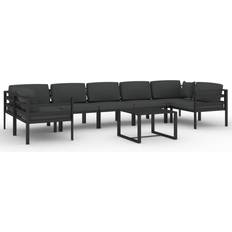 Aluminium Lounge-Sets vidaXL 3107812 Lounge-Set, 1 Tisch einschl. 7 Sofas