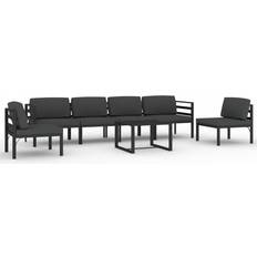 vidaXL 3107794 Conjunto de Sala de Exterior, 1 Mesa incl. 6 Sofás