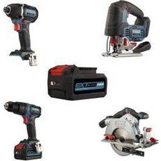 Erbauer Ext 18V 4Ah Li-Ion Cordless 4 Piece Power Tool Kit