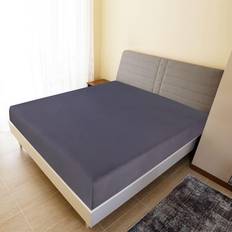 Hoeslakens vidaXL Hoeslakens 2 St Jersey 90x200 cm Katoen Antracietkleurig