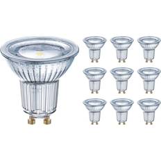 Osram parathom gu10 led pære 120° Osram Fordelspakke 10x Parathom LED spot GU10 PAR16 6.9W 620lm 120D 840 kold hvid erstatter 50W